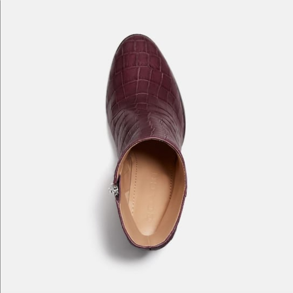 Coach Brielle Bootie in Dark Cranberry - Picture 3 of 8
